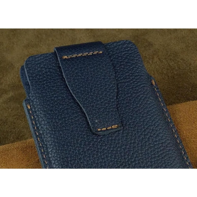 Bao Da Rút Nút Cài cho Iphone 12 pro max, 13 pro max, 14 pro max.... Da Bò Hạt