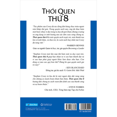 Thói Quen Thứ 8 - Từ Hiệu Quả Đến Vĩ Đại (Bìa Cứng)