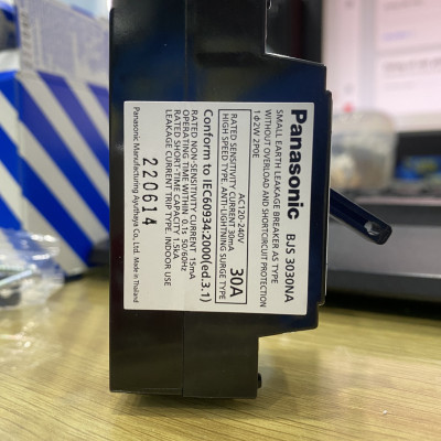 Cầu dao chống giật Panasonic BJS-3030NA2 dòng rò 15mA-30mA dòng tải 30A (CB cóc) - Hàng chính hãng