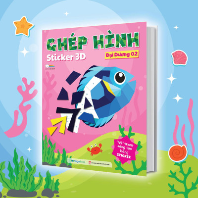 Sách - Ghép Hình Sticker 3D - Đại Dương 02