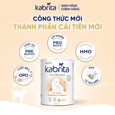 Sữa dê Kabrita số 3 cho trẻ trên 24 tháng - Lon 800g