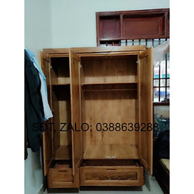 Tủ Quần Áo 3 Cánh Hương Xám Tại Nhà Bác Sơn ở Diễn Phong Diễn Châu Nghệ An FB 095 giá thật