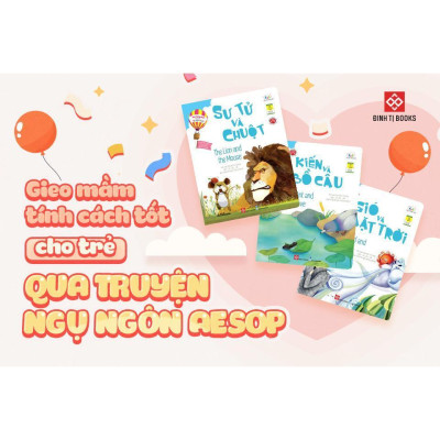 Sách - Học Tiếng Anh Cùng Truyện Ngụ Ngôn Aesop - Đinh Tị Books
