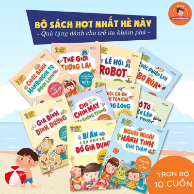 Sách: Combo Phòng Nghiên Cứu Khoa Học Thú Vị (Trọn Bộ 10 Cuốn)