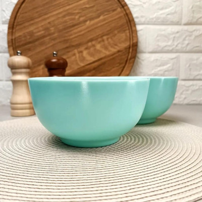 Bộ 6 bát (chén) thủy tinh Luminarc Diwali Light Turquoise 12cm, dùng lò vi sóng, máy rửa bát - P9201*6 | Hàng chính hãng