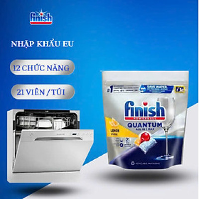 Combo 3 hộp viên rửa bát finish quantum 36 viên - dùng cho máy rửa bát