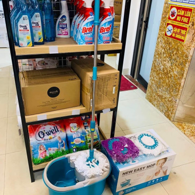 Bộ Lau Nhà Xoay Tay 360° Tiện Lợi Cao Cấp Mop Q2 (cam kết hàng chính hãng)