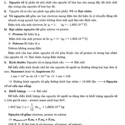 Trọng Tâm Kiến Thức Hóa Học 10 (Biên Soạn Theo Chương Trình GDPT Mới)  - HA