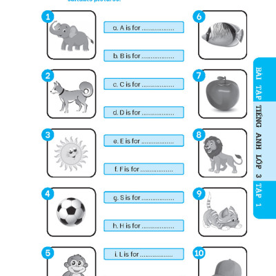 The Langmaster - Bài Tập Tiếng Anh Lớp 3 - Tập 1 (Có Đáp Án) - Global Success - MT