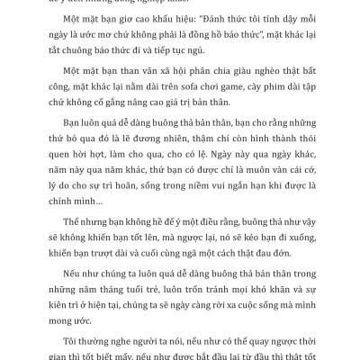 Không Sợ Thất Bại Chỉ Sợ Bạn Nuông Chiều Bản Thân Chưa Nỗ Lực Hết Mình