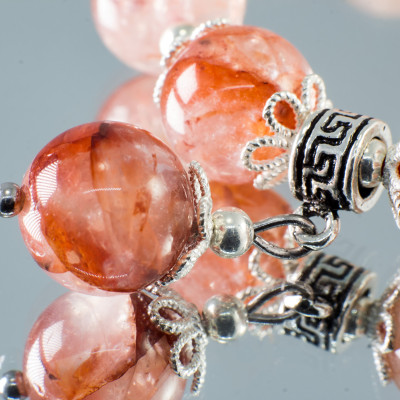 Vòng phong thủy Thạch anh tóc đỏ thiên nhiên BlackMount #VT010