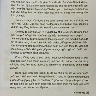 Sách - Global Maths lớp 3 (HEID)