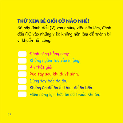 Cùng Con Tự Lập - Phòng Tránh Vi Khuẩn
