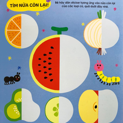 Phát  Triển Trí Não Cho Trẻ Qua Tô -Dán Và Nối Hình - Món Ăn