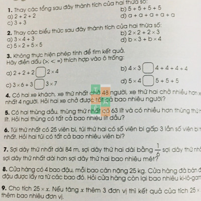 Sách - Tuyển chọn các bài toán hay và khó lớp 3