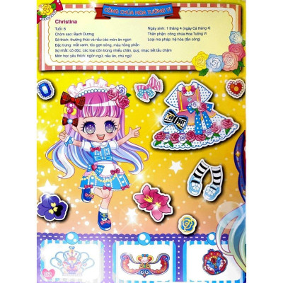 Sách - 1000 Hình Dán Trang Phục Công Chúa - Công Chúa Hoa Tường Vi - Minh Thắng