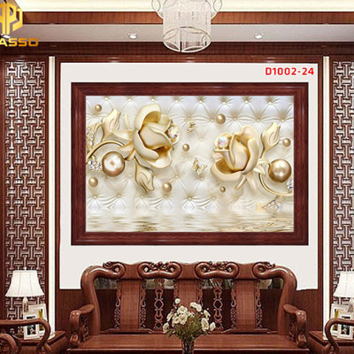 Tranh kính Hoa ngọc D1002 20 ( được chọn mẫu)