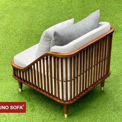 Bộ sofa Cao Cấp Bắc Âu Juno Sofa. băng 1m8, 2 đơn, đôn và bàn