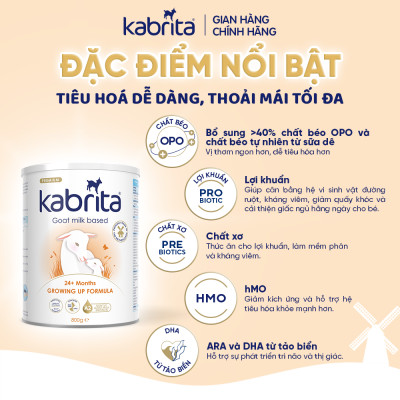 Combo 2 lon Sữa dê Kabrita số 3 cho trẻ trên 24 tháng - Lon 800g