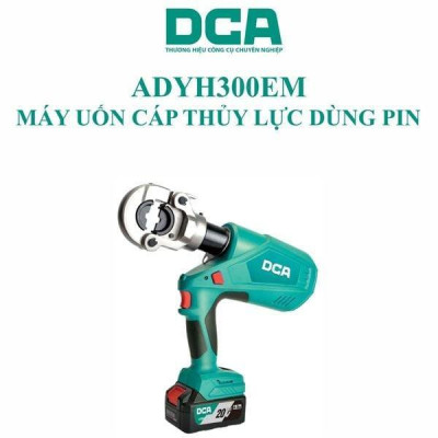 MÁY BẤM CÁP THỦY LỰC DÙNG PIN 20VMAX/4AH*2 SẠC 2A DCA ADYH300EM - HÀNG CHÍNH HÃNG