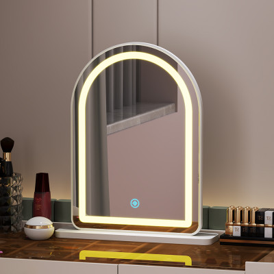 Gương led hình vòm màu trắng để bàn trang điểm siêu xinh thương hiệu IGA - GP402