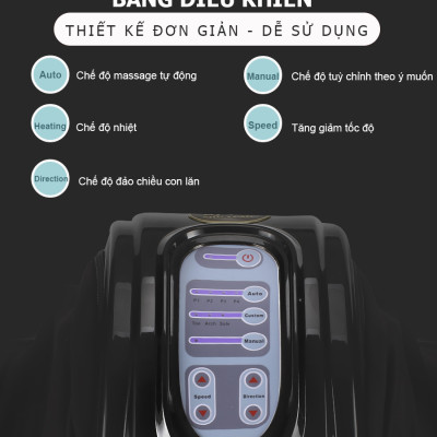 Máy massage chân hồng ngoại Fuki Nhật Bản FK-6811 màu đen