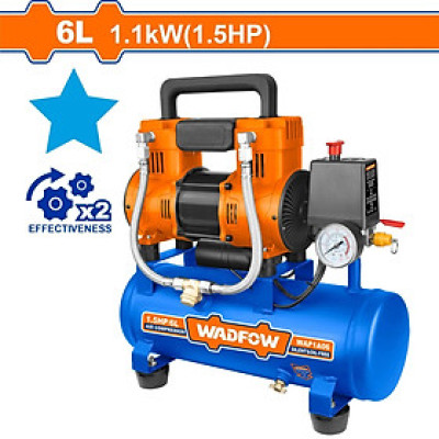 MÁY NÉN KHÍ (KHÔNG DẦU) 1100W-6L WAP1A06 WADFOW - HÀNG CHÍNH HÃNG