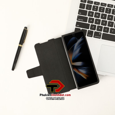 Bao da cho SamSung Galaxy Z Fold6, Z Fold5, Z Fold4, Z Fold3 chính hãng Nillkin Aoge Leather Cover có ngăn để bút, dựng xem film - Hàng nhập khẩu