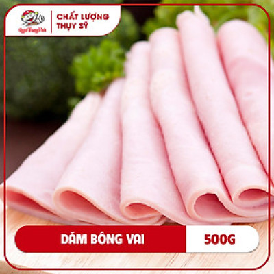 Dăm bông vai cắt lát/Superior square ham (Sliced)500GR/PE