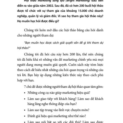 Marketing Sáng Tạo Dành Cho Doanh Nghiệp Nhỏ (Tái bản)