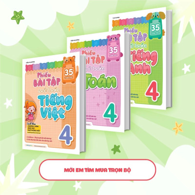 Phiếu Bài Tập Cuối Tuần Tiếng Anh 4 - Global Success (35 Tuần Học)  - MEGA