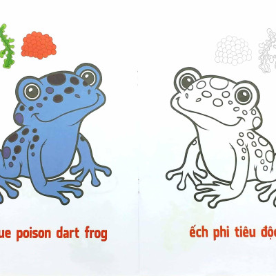 Tô Màu Động Vật Sống Dưới Nước - Song Ngữ Anh-Việt - Tập 3 (Tái Bản 2023)