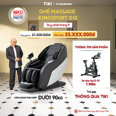 CHỈ GIAO MIỀN NAM I Ghế massage KINGSPORT G12 công nghệ mới Kingtech Touch Pro, 25 bài massage tự động