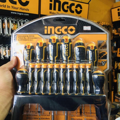 BỘ TUỐC NƠ VÍT (TÔ VÍT) 18 CHI TIẾT INGCO HKSD1828 - HÀNG CHÍNH HÃNG