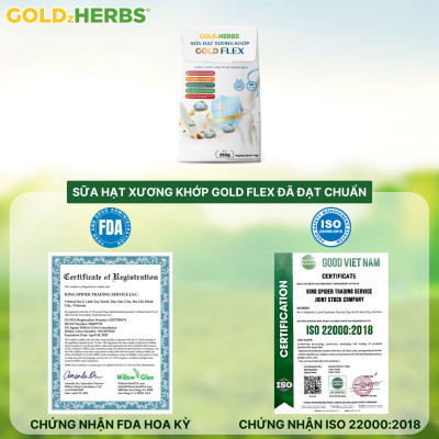 Sữa thực vật xương khớp Gold Flex – 14 gói/ 500g