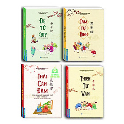 Sách - Combo 4c - Thái Căn Đàm & đệ tử quy, thiên tự văn , tam tự kinh (MT)