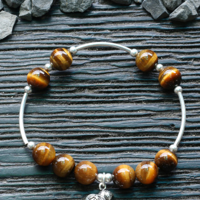 Vòng tay đá thiên nhiên charm hồ lô size hạt 8mm - Ngọc Quý Gemstones