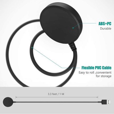 Cáp Sạc Dành Cho Samsung Galaxy Watch Active 1/2 / Galaxy Watch 3/4 / Galaxy Watch 5/6/7/8 Classic / Galaxy Watch Ultra 1/2 - Hàng Nhập Khẩu