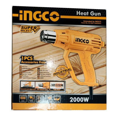 MÁY THỔI HƠI NÓNG 2000W (350°C/550°C) INGCO HG2000385 - HÀNG CHÍNH HÃNG