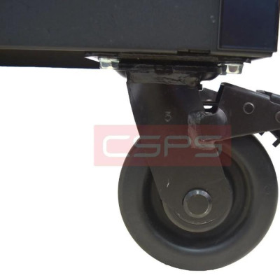 Tủ dụng cụ 7 ngăn kéo , mặt ván gỗ màu đen mờ 76cm kèm vách lưới CSPS