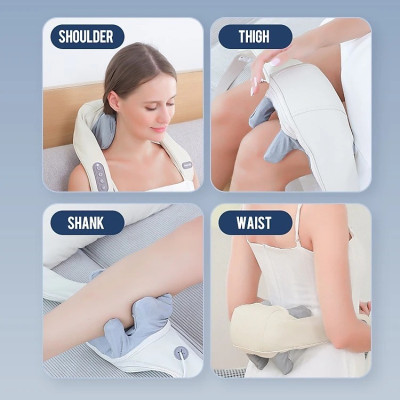 Máy massage cổ vai gáy chuyên sâu,máy massage cổ mô phỏng kỹ thuật massage số 8 giúp giảm đau nhức mỏi, trị liệu,xoa bóp