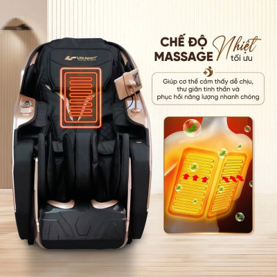 Ghế Massage Toàn Thân Lifesport LS-660E, Ghế Massage Với Hệ Thống Con Lăn Hiện Đại, Điều Khiển Bằng Giọng Nói