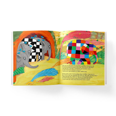 Sách - Elmer Và Ngày Gió Lớn - Song Ngữ Anh Việt - Đông A