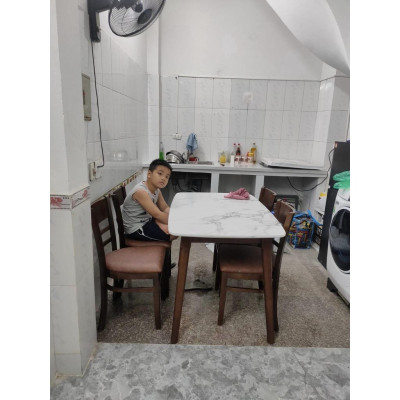 Bộ Bàn Mặt Giả Đá 1m2 + 4 Ghế Cabin -FREE SHIP HÀ NỘI  Bộ bàn ăn Cao Cấp