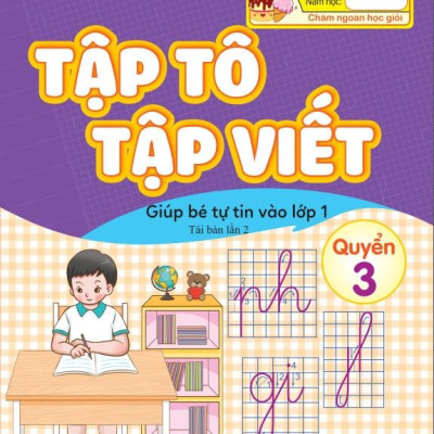 Sách Combo 5 cuốn: Tập tô tập viết và làm quen với toán (Hành trang vào lớp 1)