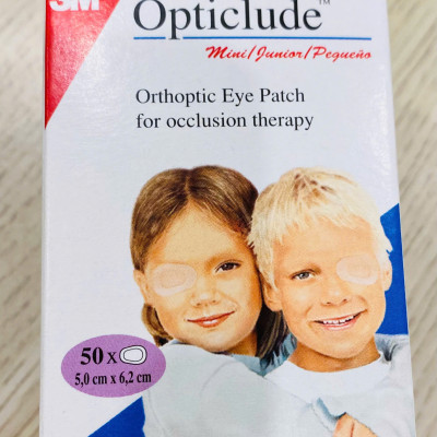 Miếng băng dán mắt 3M Nexcare 1537 (dùng cho trẻ nhỏ hơn 4 tuổi), 50 miếng/hộp ( mẫu mới)