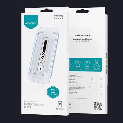 Dán kính cường lực màn hình khung tự dán cho Samsung Galaxy S25 Ultra 5G hiệu Nillkin H+ Pro - Mỏng 0.2mm, Phủ Nano Olephobic, Vát cạnh 2.5D, chống vân tay - Hàng nhập khẩu