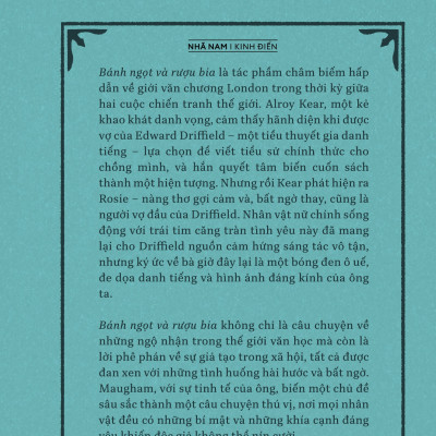 Sách - Bánh ngọt và rượu bia (W.Somerset Maugham) (Nhã Nam Official)