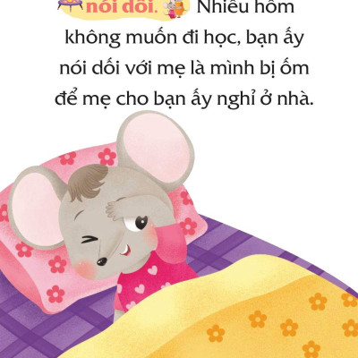 Truyện Tranh Song Ngữ Việt-Anh Cho Bé - Bé Ngoan Không Nói Dối - Good Children Do Not Lie