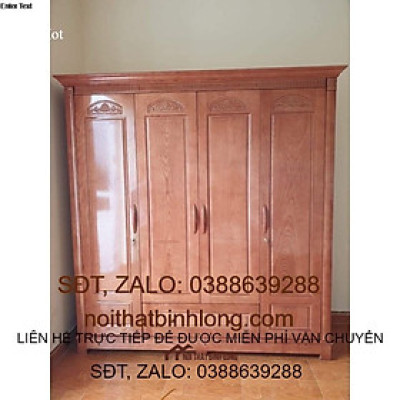 tủ quần áo gỗ sồi 2m x 2m